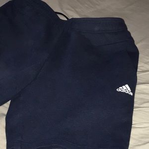Adidas track fleece shorts